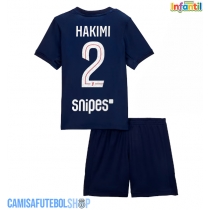 Camisa de time de futebol Paris Saint-Germain Achraf Hakimi #2 Replicas 1º Equipamento Infantil 2025-26 Manga Curta (+ Calças curtas)